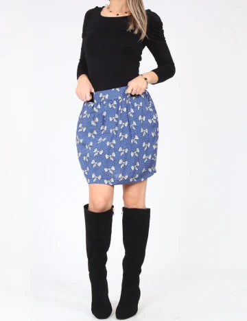 Rochie scurta Zara, negru/albastru Negru