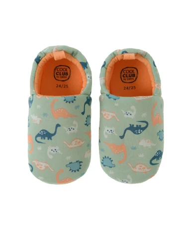 Papuci de Casa Cool Club, verde Verde