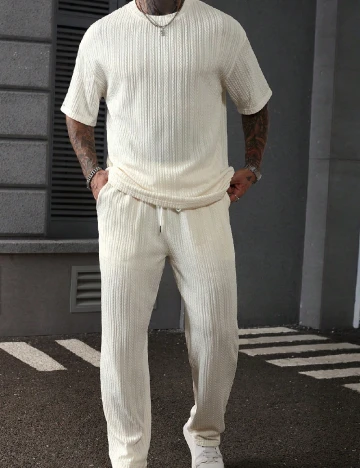 Compleu SHEIN, ecru Alb