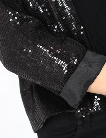 Blazer Bershka, negru Negru