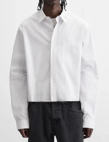 Camasa Zara, alb Alb