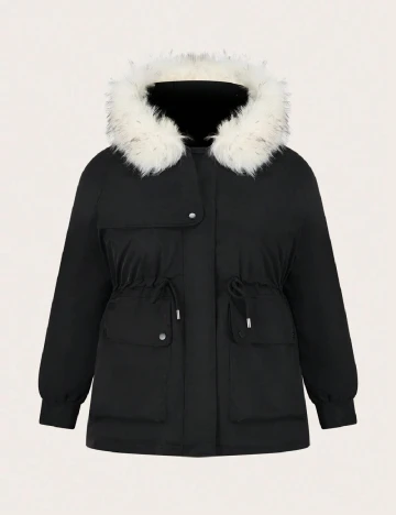 Geaca SHEIN CURVE, negru