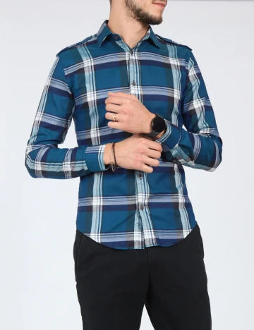 Camasa Zara, albastru Albastru