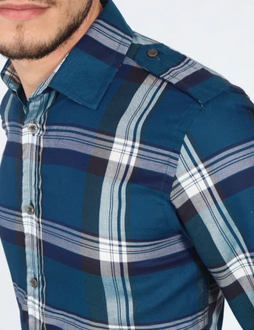 Camasa Zara, albastru Albastru