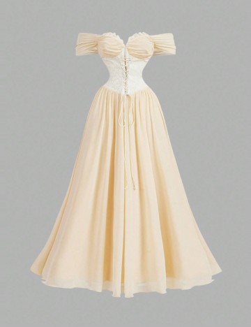 
						Rochie lunga SHEIN, crem