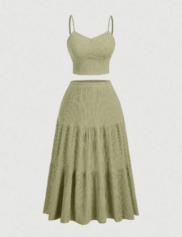 Compleu SHEIN CURVE, verde