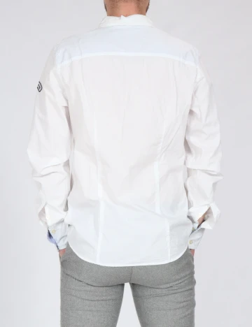 Camasa Bershka, alb Alb