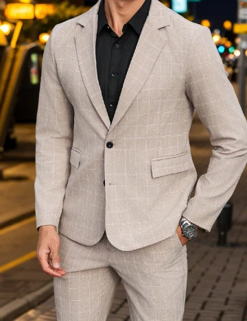 Costum SHEIN, bej Crem