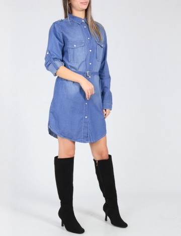 Rochie scurta Bershka, albastru