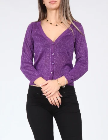 Cardigan Bershka, mov Mov