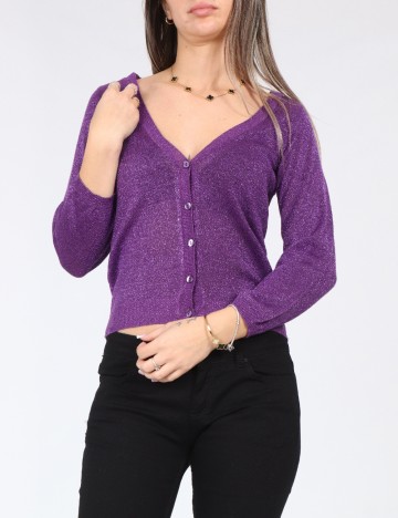 
						Cardigan Bershka, mov