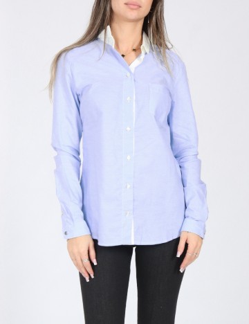 Camasa Bershka, albastru