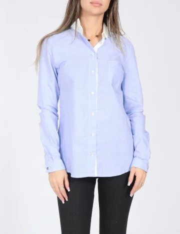 Camasa Bershka, albastru Albastru