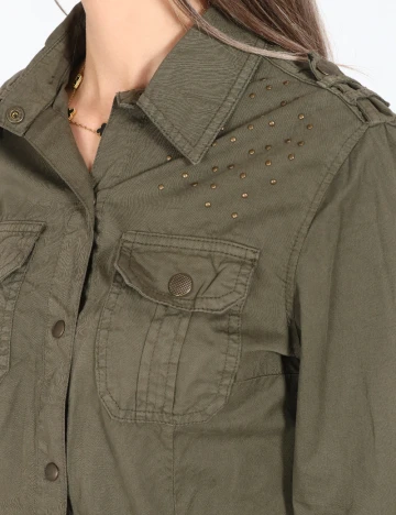 Camasa Bershka, verde Verde