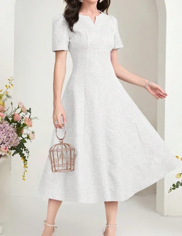 Rochie medie SHEIN, alb