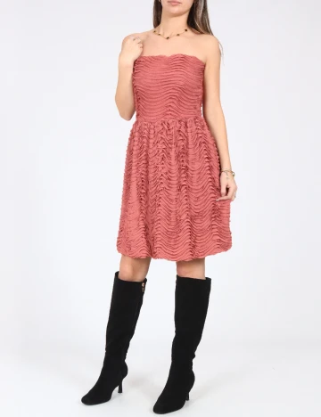 Rochie scurta Zara, roz Roz