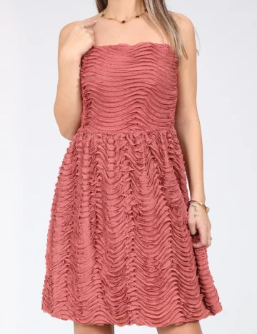 Rochie scurta Zara, roz Roz