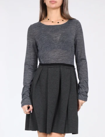 Rochie scurta Zara, gri Gri