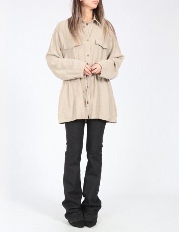 
						Camasa Oversize Zara, bej