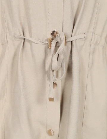 Camasa Oversize Zara, bej Crem