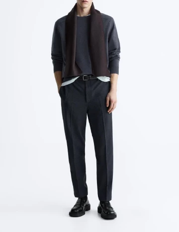 Pantaloni Zara, albastru Albastru