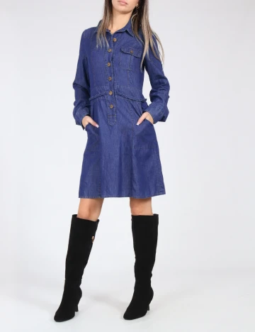 Rochie scurta Zara, albastru Albastru