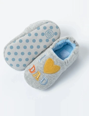 Papuci de Casa Cool Club, gri Gri
