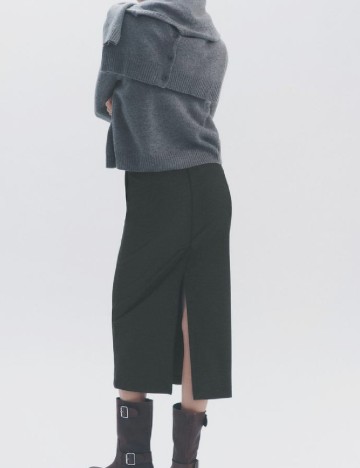 Fusta Zara, gri inchis