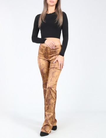 Pantaloni Bershka, imprimeu sarpe