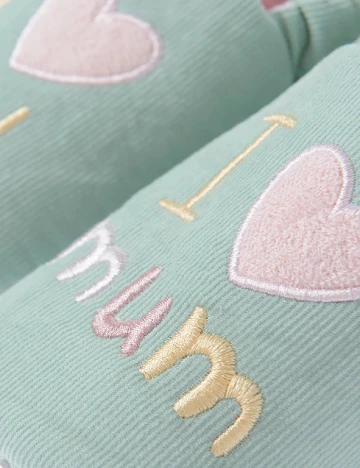 Papuci de Casa Cool Club, verde Verde