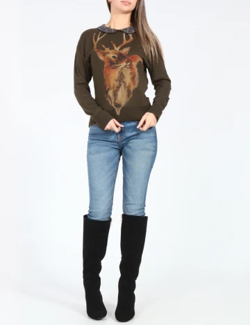 Bluza Zara, kaki Verde