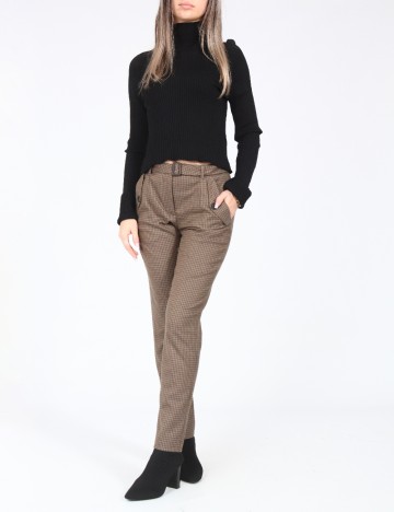 Pantaloni Zara, maro