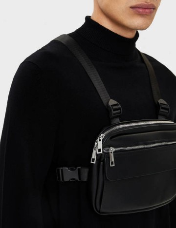 Borseta Bershka, negru