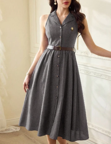 Rochie medie SHEIN, gri Gri