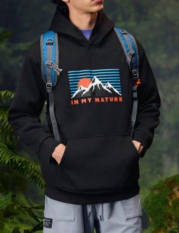 Hanorac SHEIN, negru Negru