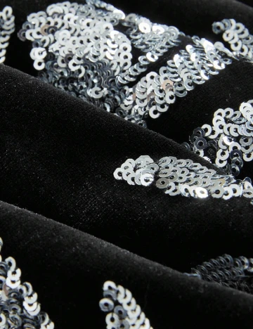 Fusta Anewsta, negru/argintiu