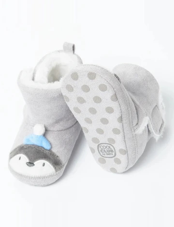Papuci de Casa Cool Club, gri Gri