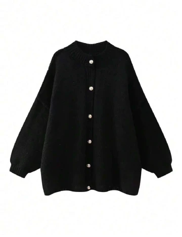 Cardigan SHEIN CURVE, negru