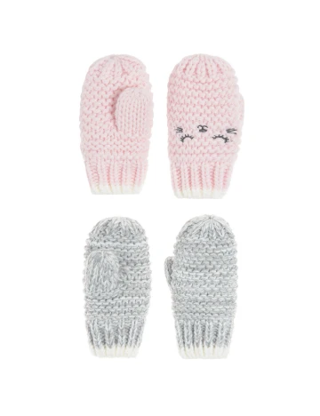 Set manusi 2 perechi Cool Club, roz/gri Roz