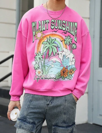 Bluza SHEIN, roz Roz