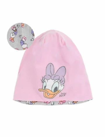 Caciula reversibila Disney, roz/gri Roz