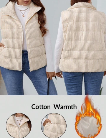 Vesta Emery Rose Curve, ecru Alb