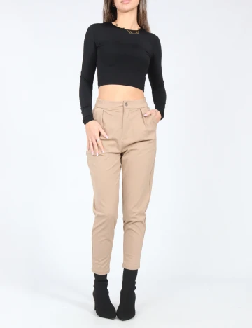 Pantaloni SHEIN, bej Crem