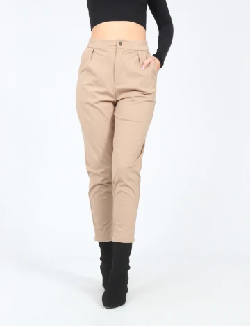 Pantaloni SHEIN, bej Crem