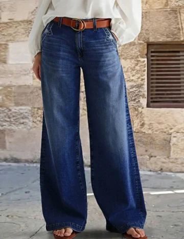 Blugi SHEIN, bleumarin Albastru