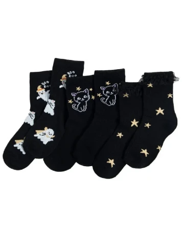 Set sosete 3 perechi Cool Club, negru Negru