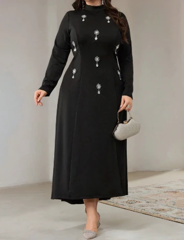 Rochie medie SHEIN CURVE, negru Negru