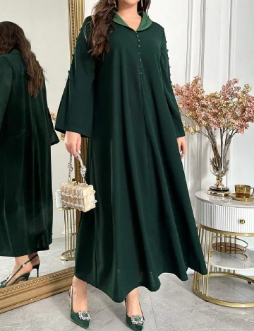 Rochie lunga SHEIN CURVE, verde Verde