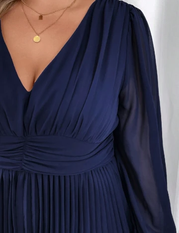 Rochie lunga SHEIN CURVE, bleumarin