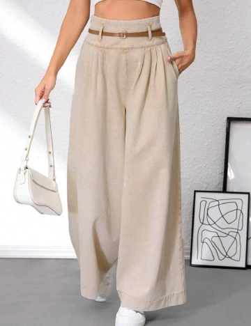 Blugi SHEIN, bej Crem